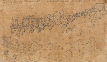 Parte delle mura di Napoli vicino a Ponte Nuovo, 17 ottobre